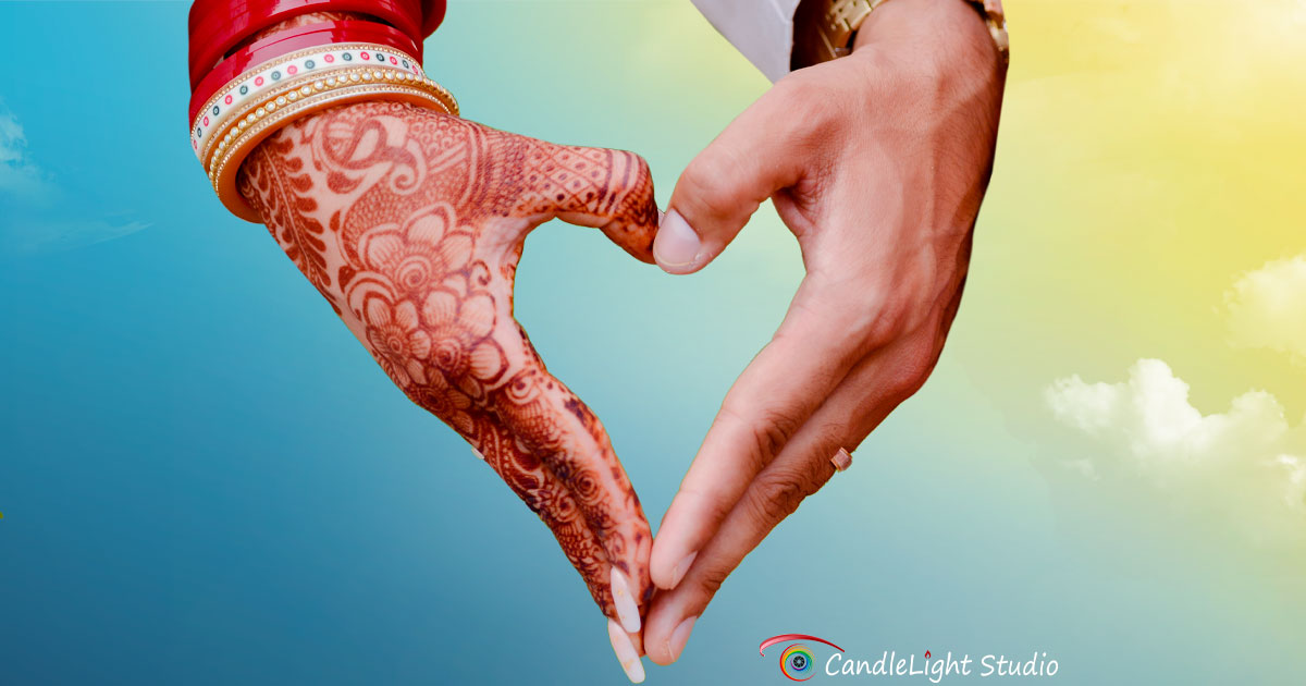 Elegant South Asian couple during their vibrant, traditional wedding ceremony.