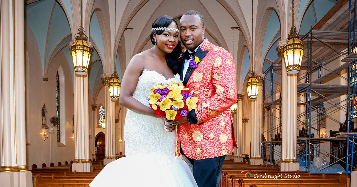 Capturing the sacred ceremony of a church wedding through photography.